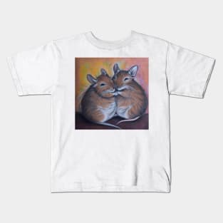 Degu Oil Painting Kids T-Shirt